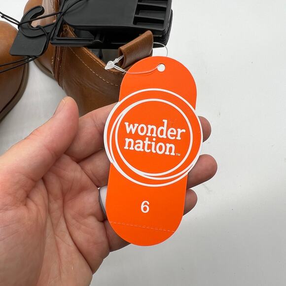 Wonder Nation Women Ankle Boots Casual Lightweight Brown Size 6 - Picture 9 of 10